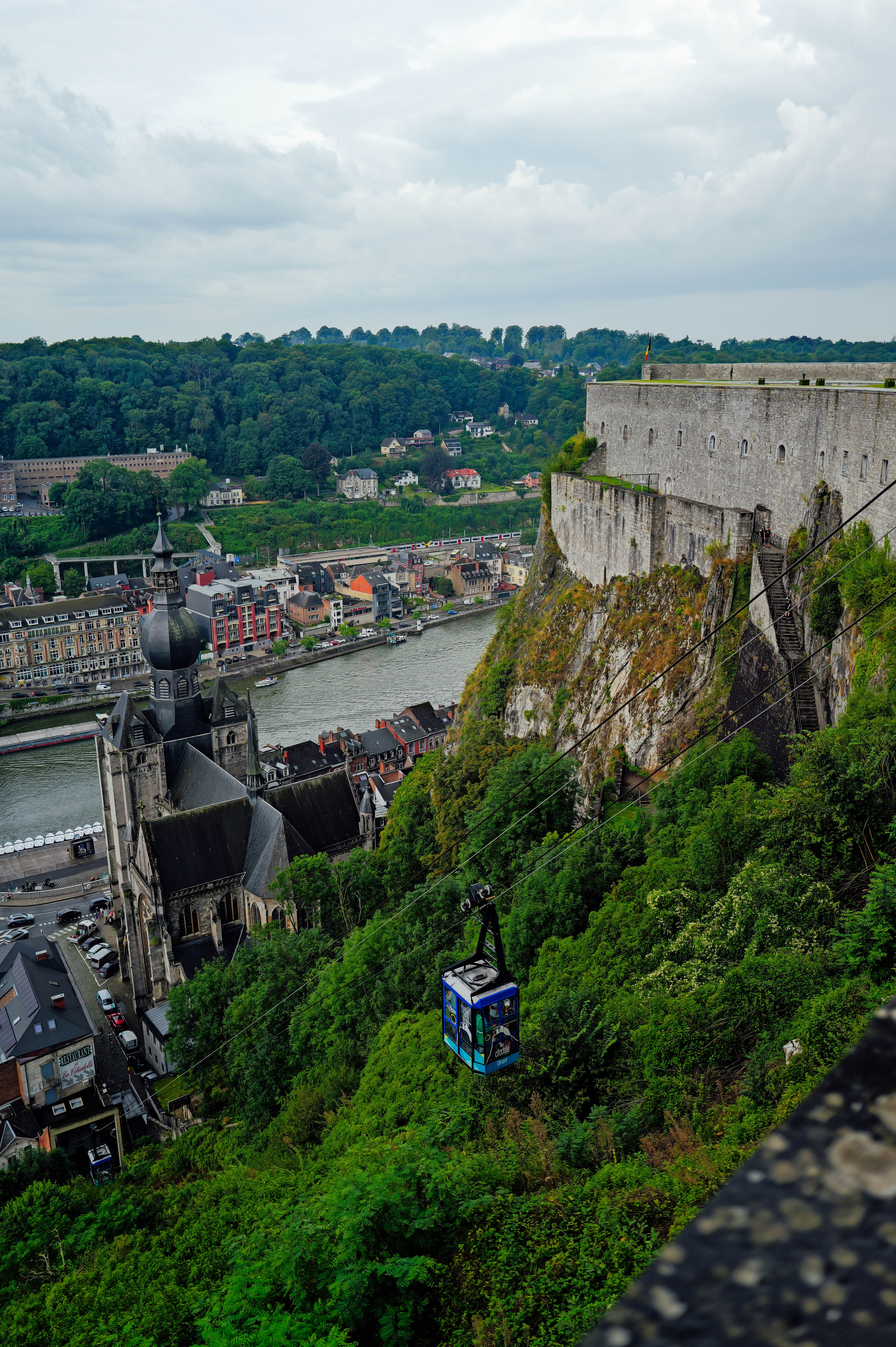 Uitzicht over Dinant vanaf de citadel